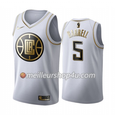 Maillot Basket Homme Los Angeles Clippers Montrezl Harrell 5 2019-20 Nike Blanc Golden Edition Swingman